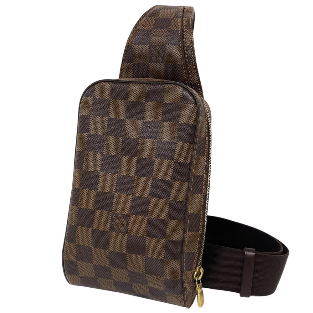 LOUIS VUITTON Geronimos Body Bag Waist Pouch Clutch Damier Brown